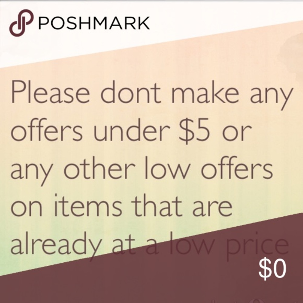 🚨 I donot accept offers for under $5 🚨